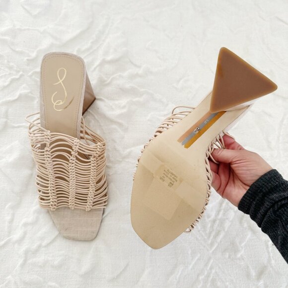 Sam Edelman Laurette Slip On High Heel Sandals New - Picture 6 of 8